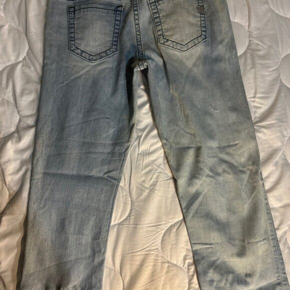 Miss Me Jeans Size 27 Inseam 23 inches Boyfriend Capri Weathered - Picture 3 of 14